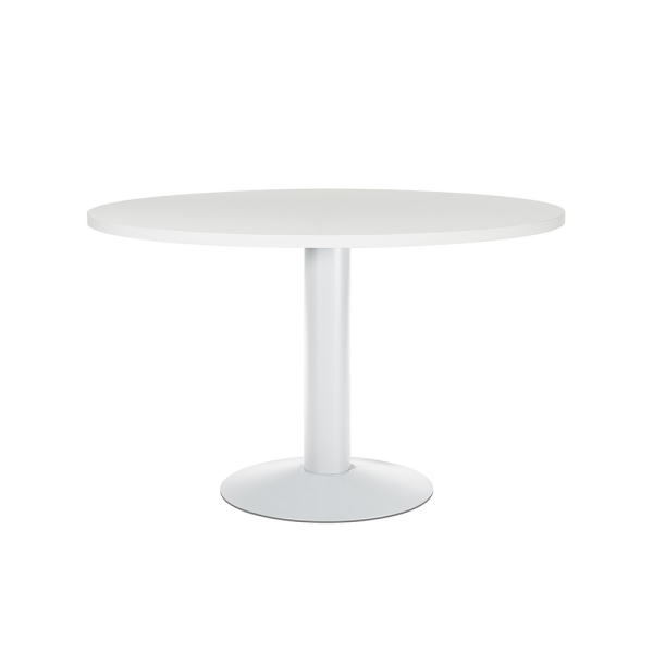 Mesa reunión circular columma blanca 120 Ø