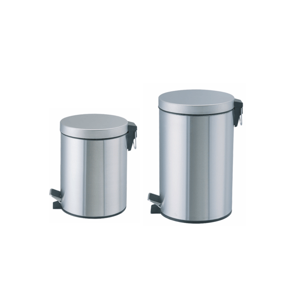 Paperera amb pedal acer inoxidable