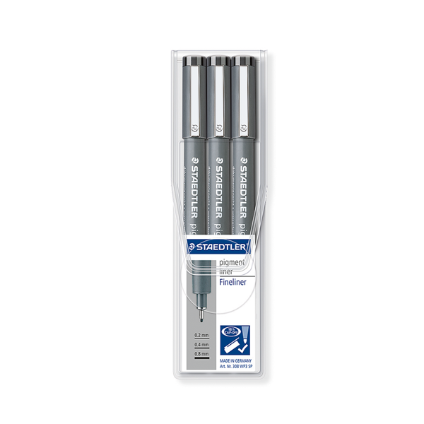Estoig retoladors Staedtler Pigment Liner