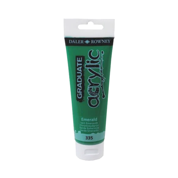 Tub 120 ml pintura acrílica Graduate Daler Rowney Verd maragda