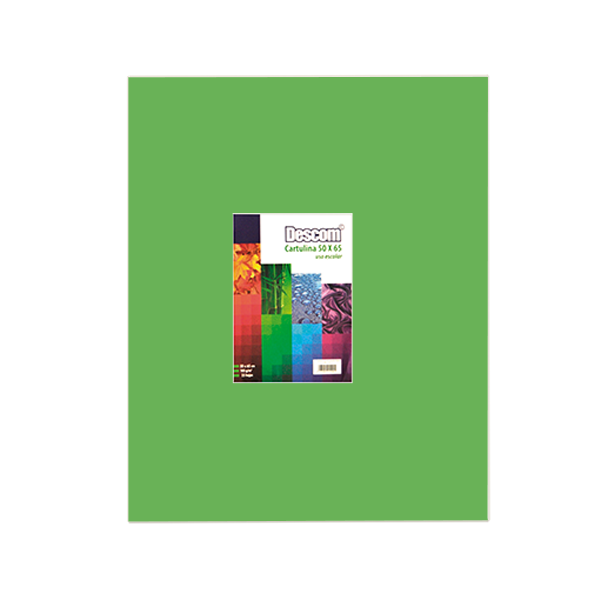 Pack de 25 cartolines Descom Verd clar