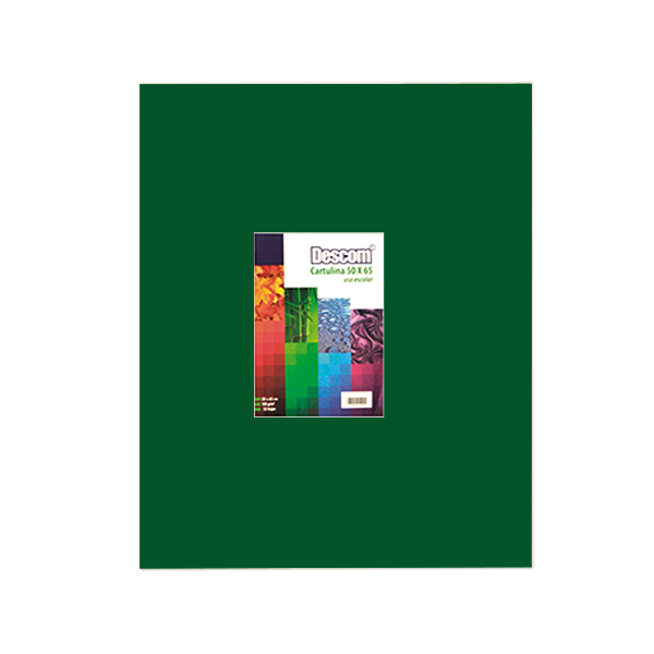 Pack de 25 cartolines Descom Verd forest