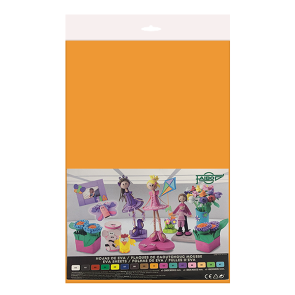 Bossa 10 planxes eva 40x60 cm Taronja