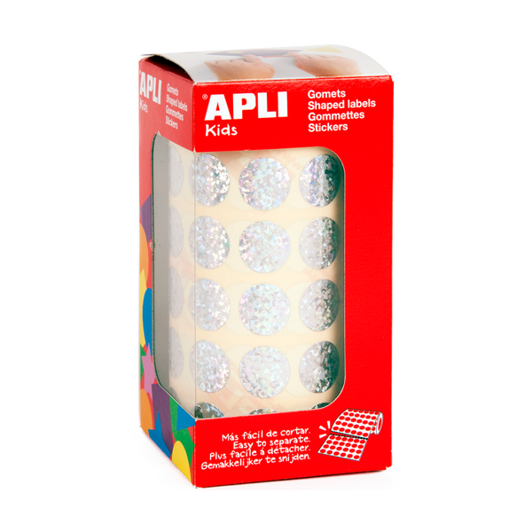 Rollo gomets Apli holográficos círculos