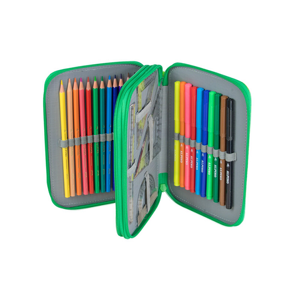 Estuche plumier doble pequeño Alpino Colors