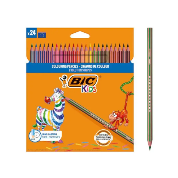 Llapis de colors Bic Evolution Stripes