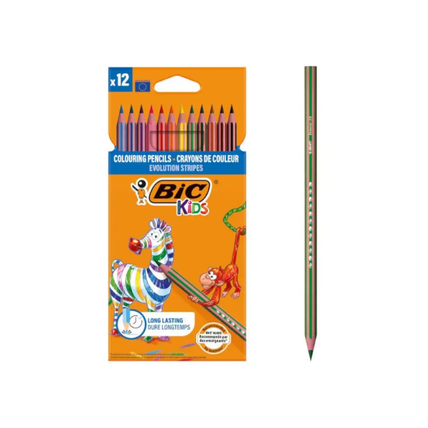 Llapis de colors Bic Evolution Stripes