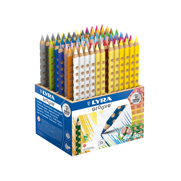 Lot escolar llapis de colors Lyra Groove