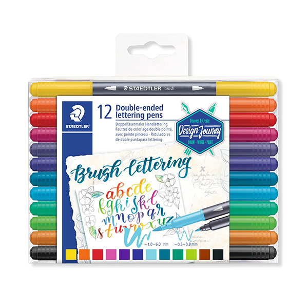 Rotuladores Staedtler lettering doble punta