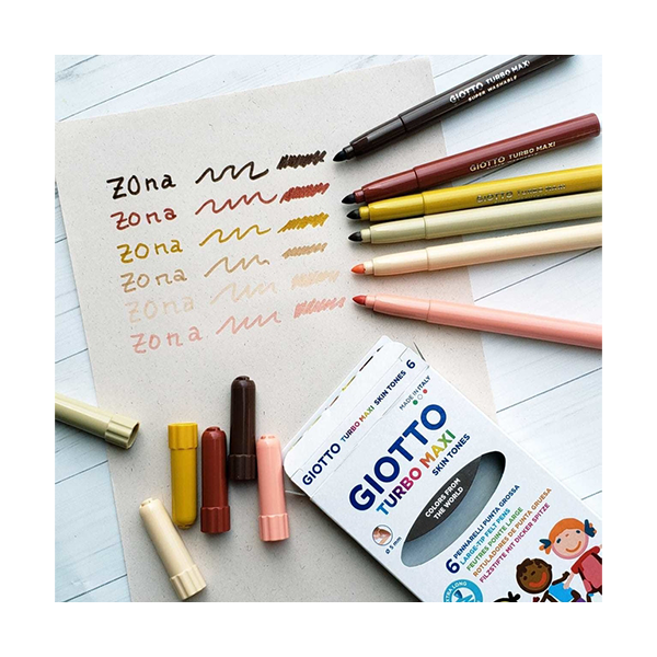 Retoladors Giotto Turbo Maxi skin tones