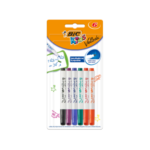 Pissarra i retoladors mini Bic Kids Velleda
