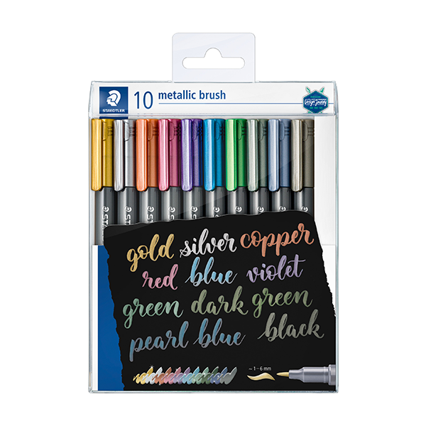 Retoladors Staedtler Metallic Brush