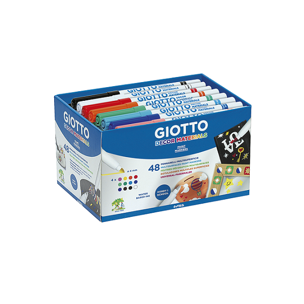 Lot escolar retoladors Giotto decor materials