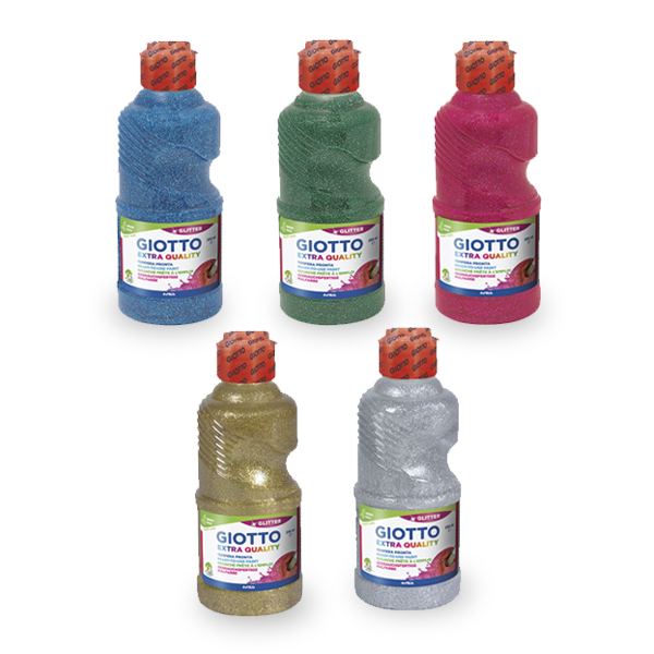 Pintura témpera líquida purpurina Giotto 250 ml