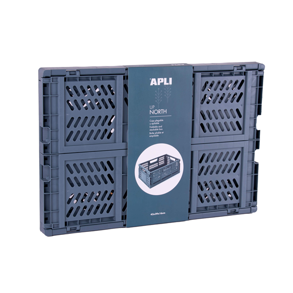 Caixa plegable apilable