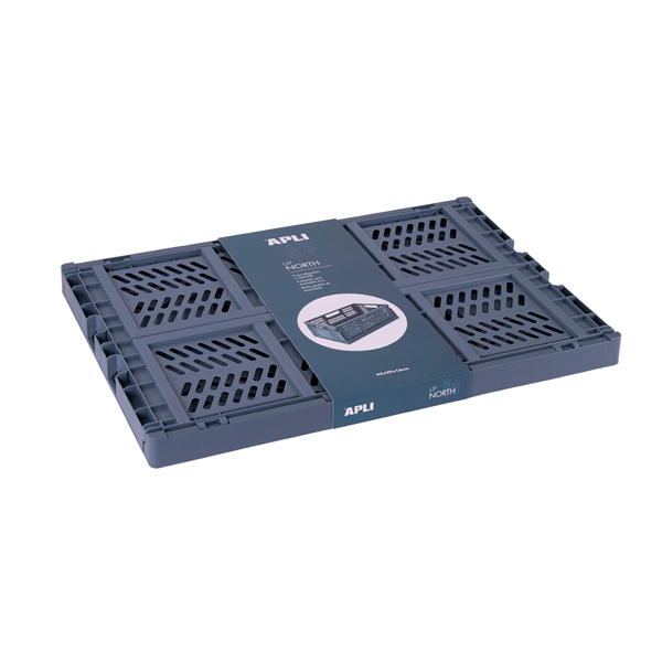 Caixa plegable apilable
