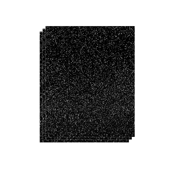 Bossa 3 planxes eva purpurina 40x60 cm Negre