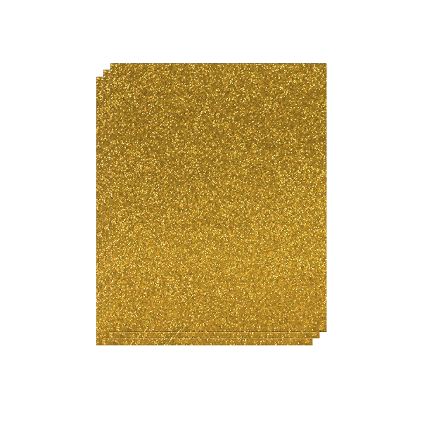 Bossa 3 planxes eva purpurina 40x60 cm Or