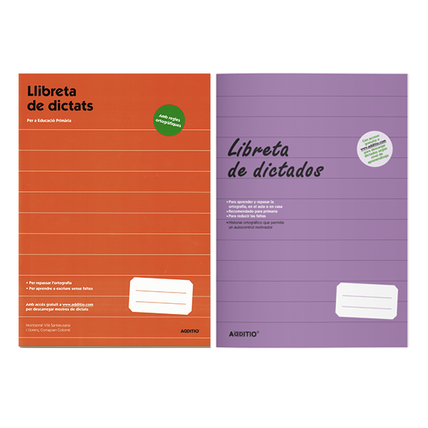 Cuaderno libreta dictados Primaria Additio