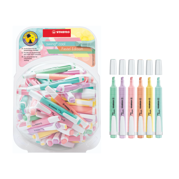 Marcador fluorescent Stabilos Swing color pastel