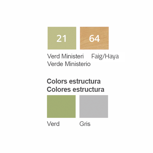 Mesa rectangular 280 estructura gris
