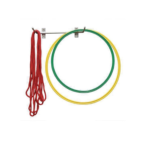Soporte metál. colchonetas, aros y cuerdas