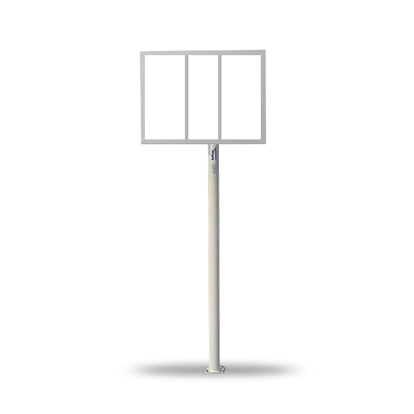 Estructura canastres minibasket monotub fixes amb base