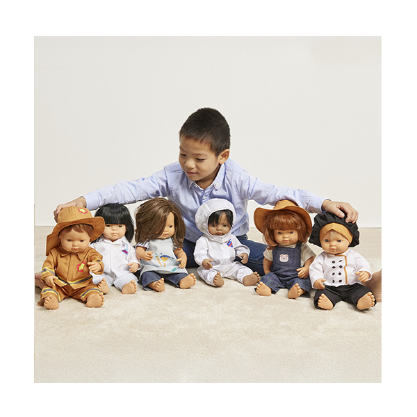 Lot de 6 conjunts professions 38 cm