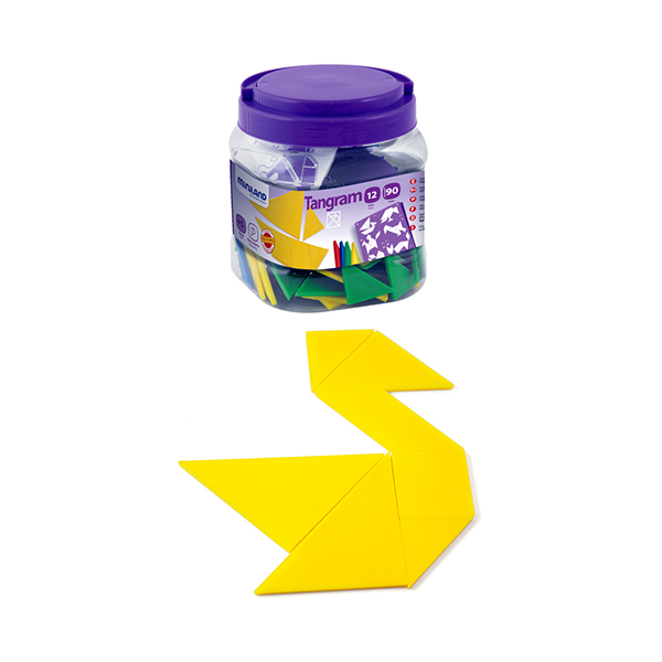 Set 12 tangram plástico