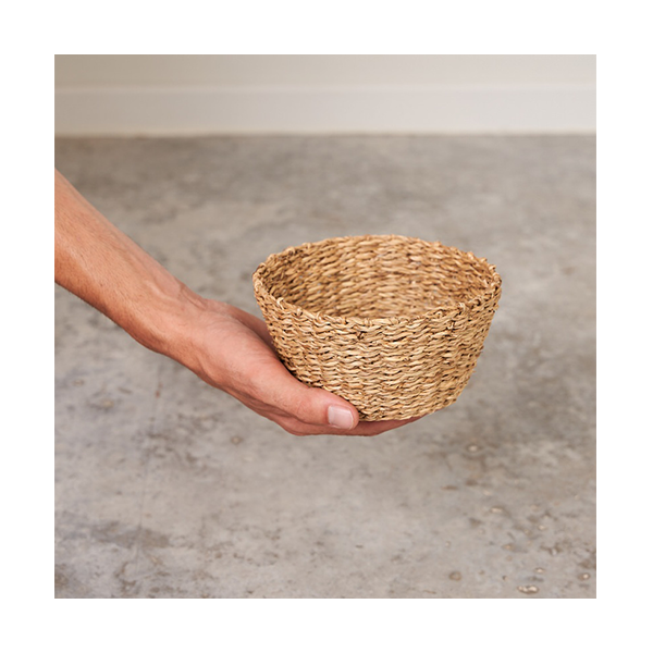 Lot 3 bols de jonc marí Ø16 cm.