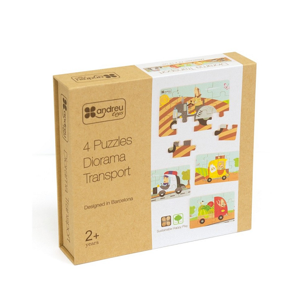 4 Puzles Diorama transport