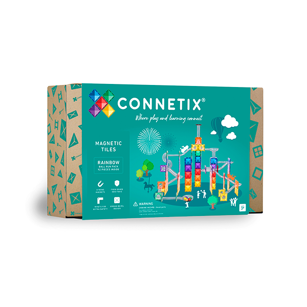 Circuito Ball Run Connetix pack 92 piezas