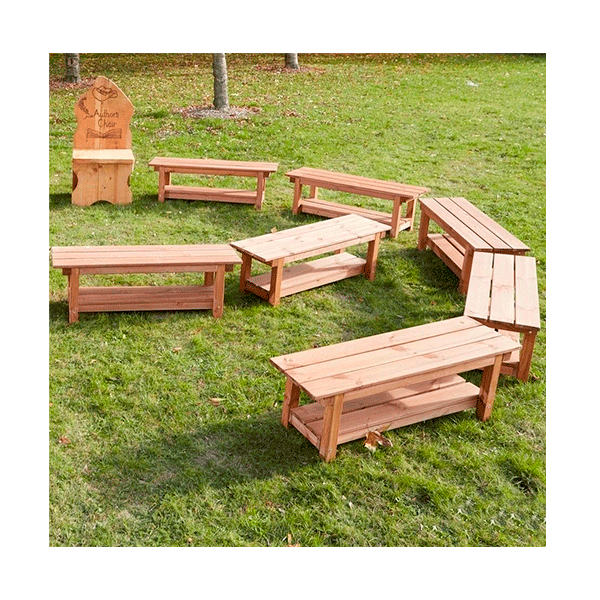 Kit de 12 bancs per a exterior