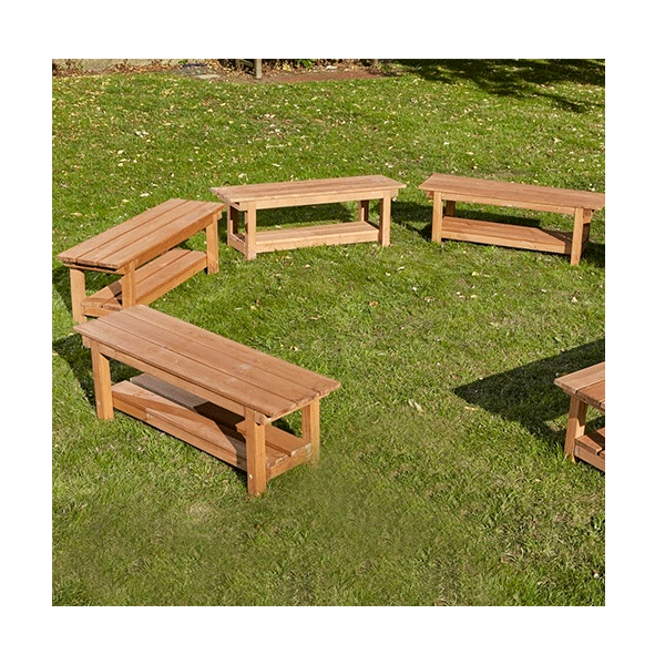 Lot de 6 bancs per a exterior