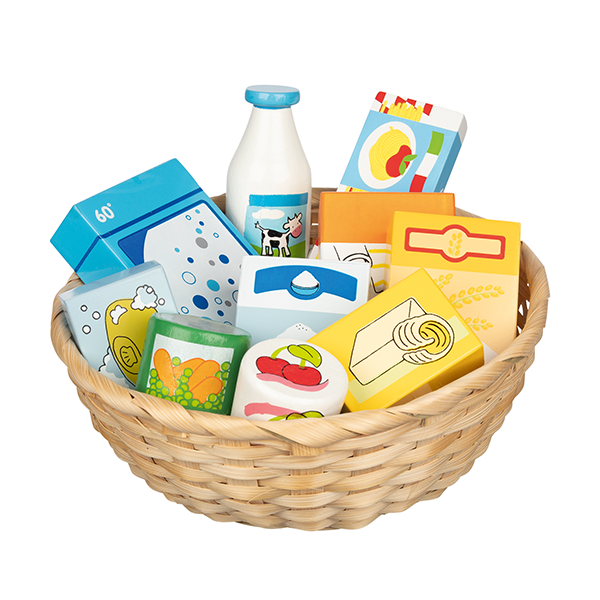 Cistella de productes alimentaris i neteja