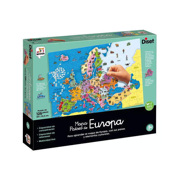 Puzle mapa països d'Europa
