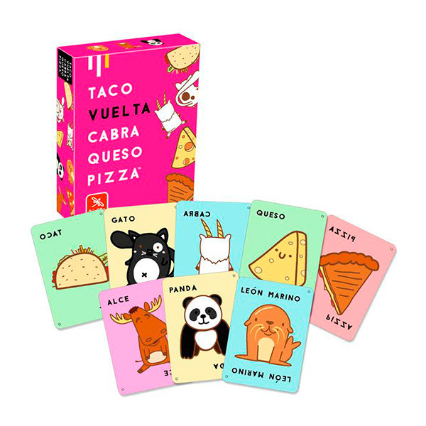 Taco, vuelta, cabra, queso, pizza