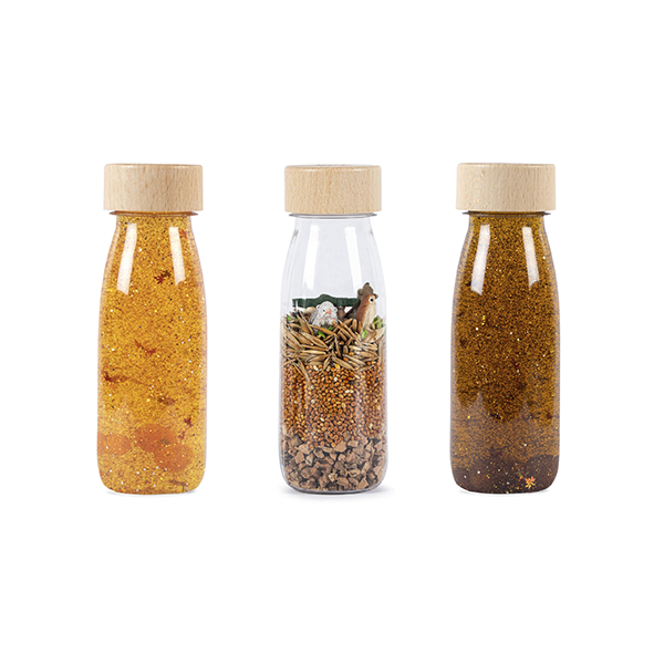 Botella sensorial flotante Woodland
