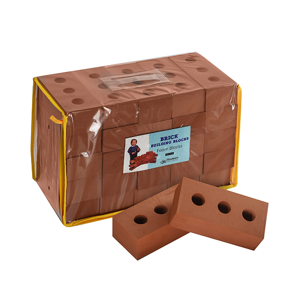 Kit 25 ladrillos gigantes tamaño natural