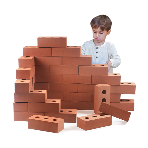 Kit 25 ladrillos gigantes tamaño natural