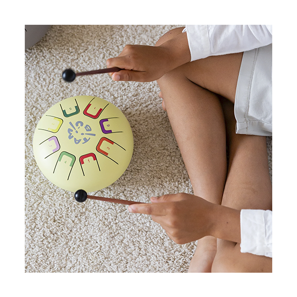 Baby tambú groc 8 notes Ø15 cm