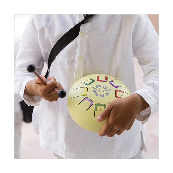 Baby tambú groc 8 notes Ø15 cm