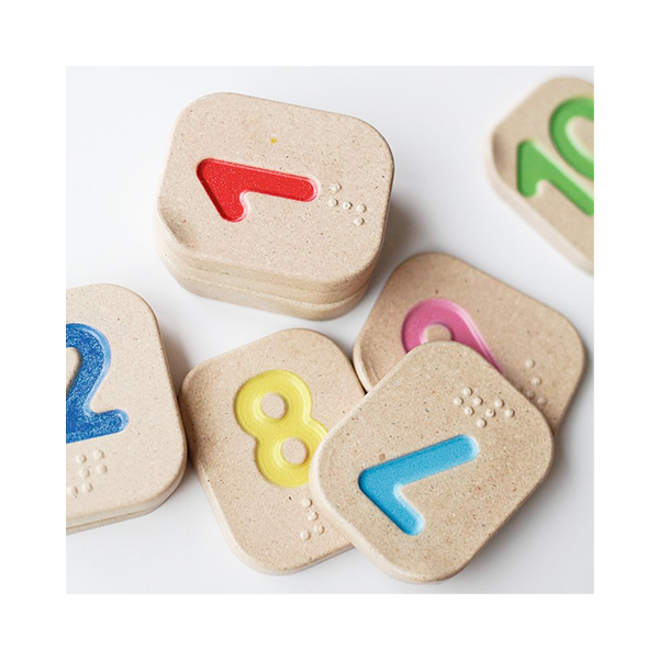 Numeros en braile del 1 al 10 Plantoys