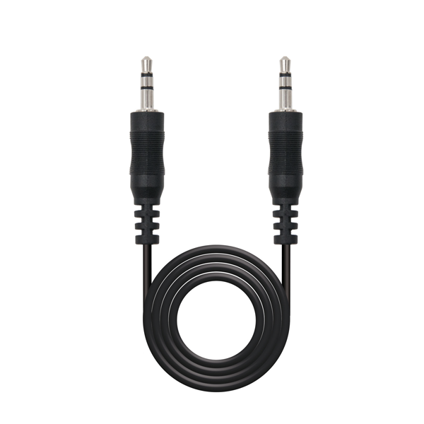 Cable àudio estèreo, Jack 3.5/M-Jack 3.5/M, negre