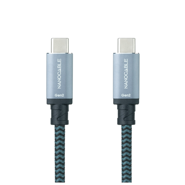 Cable USB 3.2 Gen2x2 20Gbps 5A/100W 4K/60Hz con conector tipo USB-C macho en ambos extremos. 2 m.