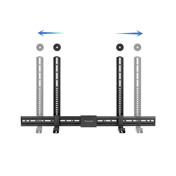 Tooq TQSBM-01 soporte para barra de sonido universal Multi-Instalación Negro
