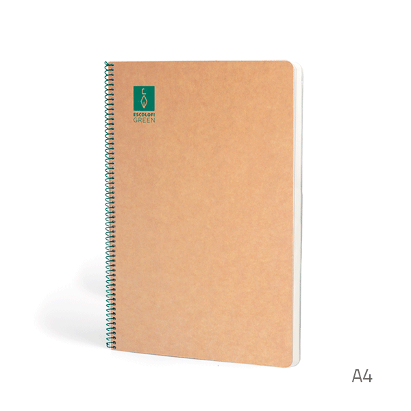 Cuadernos espiral Escolofi Green A4