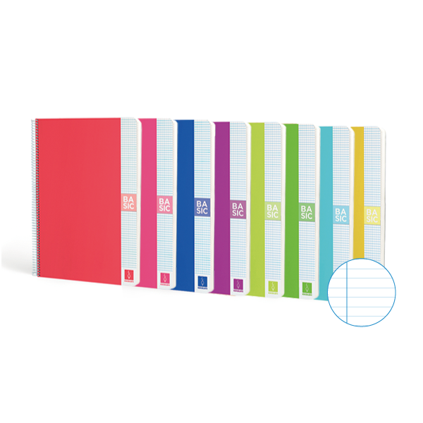 Cuadernos Escolofi Basic 80 hojas horizontal tapa semi dura A4