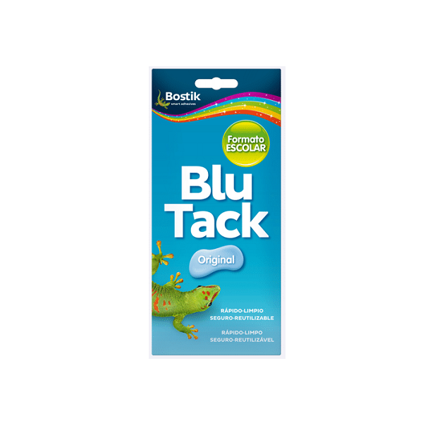 Massilla adhesiva Blu Tack Bostik format escolar