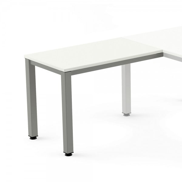 Ala mesa EXECUTIVE rectangular estructura aluminio 100x60 cm